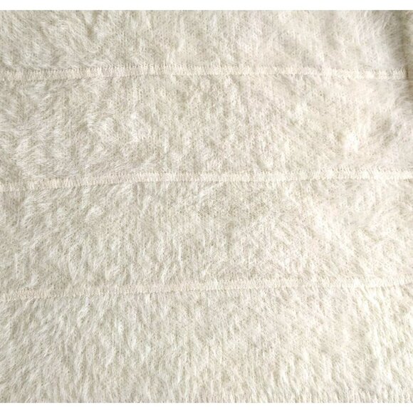 SAGE THE LABEL Ivory Fluff Long Sleeve Oversized Open Cardigan Size S - Picture 2 of 7